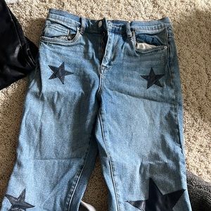BLANKNYC madison crop jeans with stars